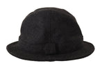 Dolce & Gabbana Gray Virgin Wool Logo Fedora Trilby Cappello Hat - Maison Luxe