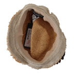 Dolce & Gabbana Yellow Ribbon Floral Embellished Straw Hat - Maison Luxe