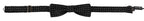 Dolce & Gabbana Black Silk Patterned Neck Papillon Accessory Bow Tie - Maison Luxe