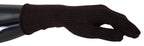 Dolce & Gabbana Brown Cashmere Silk Hands Mitten Mens Gloves - Maison Luxe