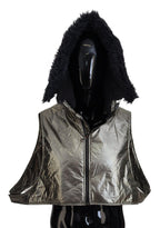 Dolce & Gabbana Silver Fur Whole Head Wrap Men Capello Nylon Hat - Maison Luxe