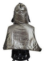 Dolce & Gabbana Silver Fur Whole Head Wrap Men Capello Nylon Hat - Maison Luxe