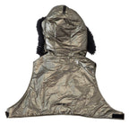 Dolce & Gabbana Silver Fur Whole Head Wrap Men Capello Nylon Hat - Maison Luxe