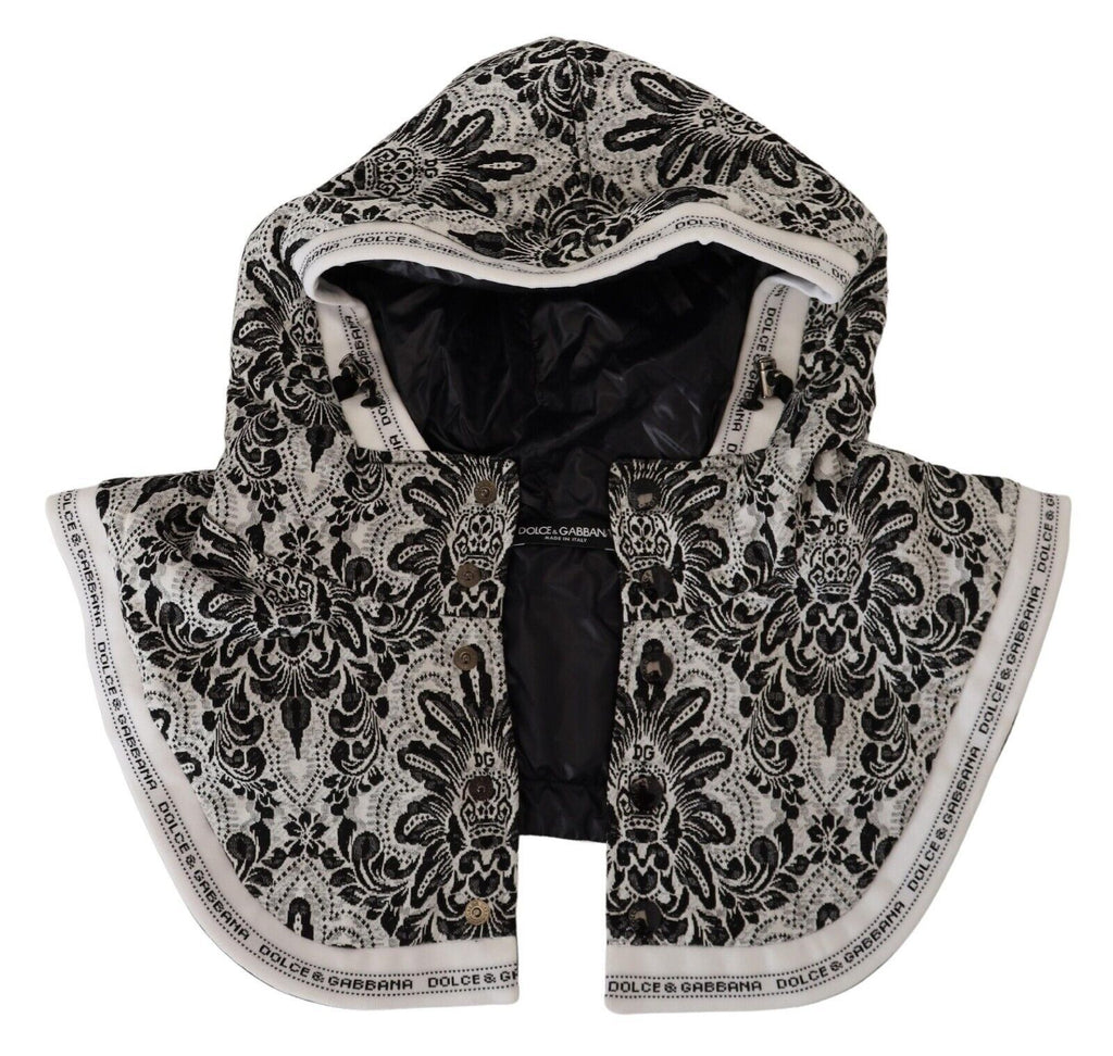 Dolce & Gabbana White Floral Whole Head Wrap One Size Cotton Hat - Maison Luxe