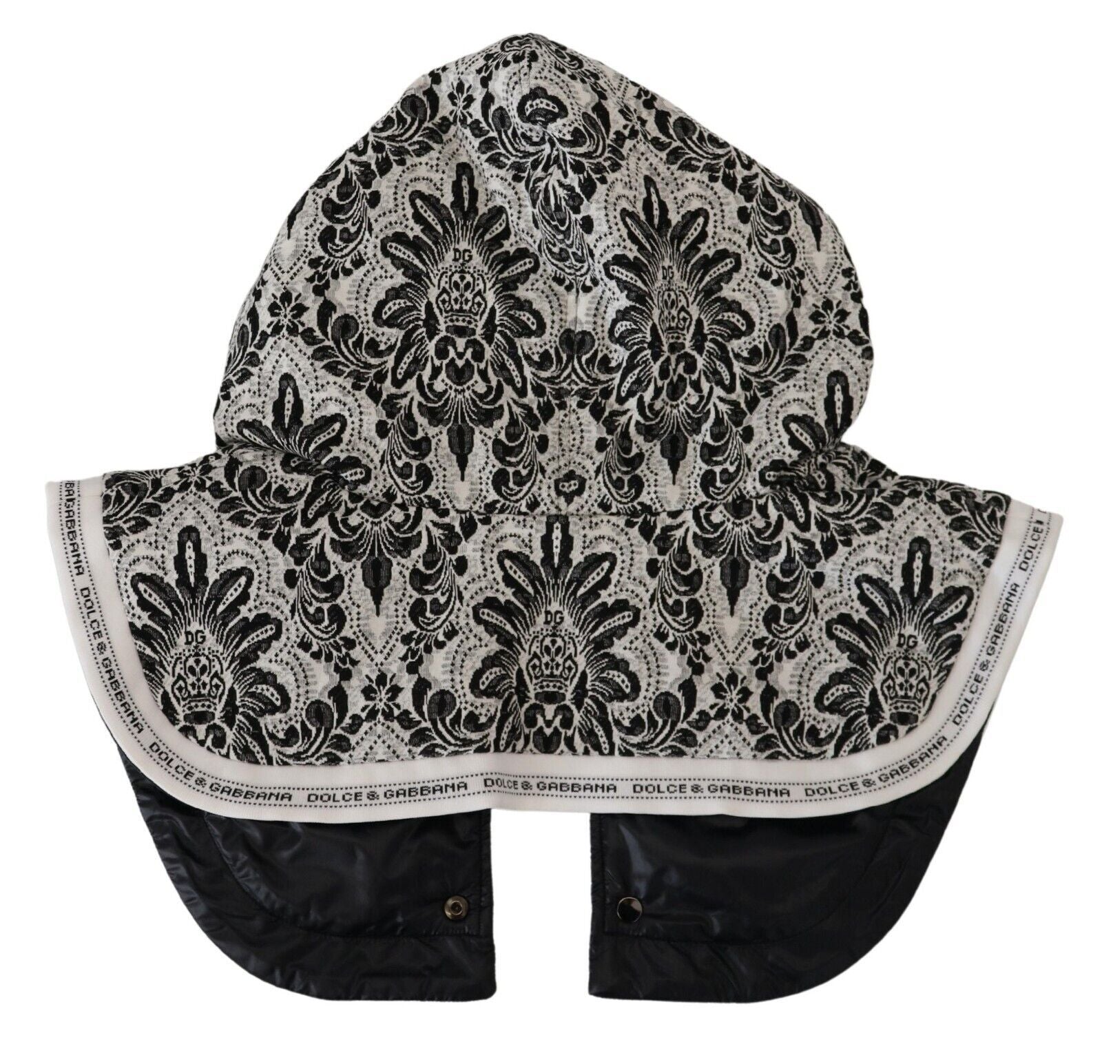 Dolce & Gabbana White Floral Whole Head Wrap One Size Cotton Hat - Maison Luxe