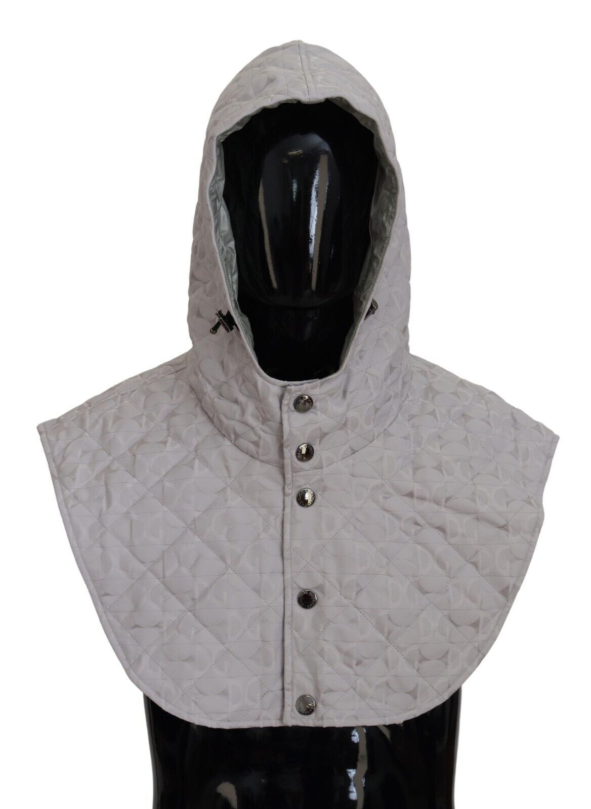 Dolce & Gabbana White Quilted Whole Head Wrap One Size Nylon Hat - Maison Luxe