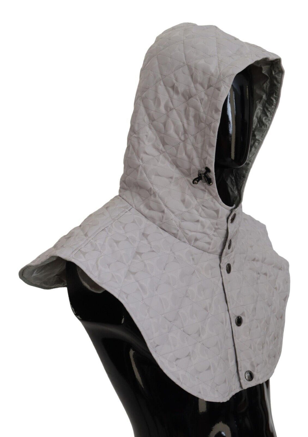 Dolce & Gabbana White Quilted Whole Head Wrap One Size Nylon Hat - Maison Luxe