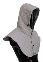 Dolce & Gabbana White Quilted Whole Head Wrap One Size Nylon Hat - Maison Luxe