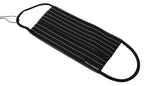 Dolce & Gabbana Black White Stripes Elastic Ear Strap One Size Face Mask - Maison Luxe