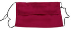 Dolce & Gabbana Maroon Silk Pleated Elastic Ear Strap One Size Face Mask - Maison Luxe