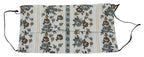 Dolce & Gabbana White Floral Cotton Pleated Elastic Ear Strap Face Mask - Maison Luxe