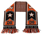 Dolce & Gabbana Multicolor DG Logo Printed Men Neck Wrap Shawl Scarf - Maison Luxe