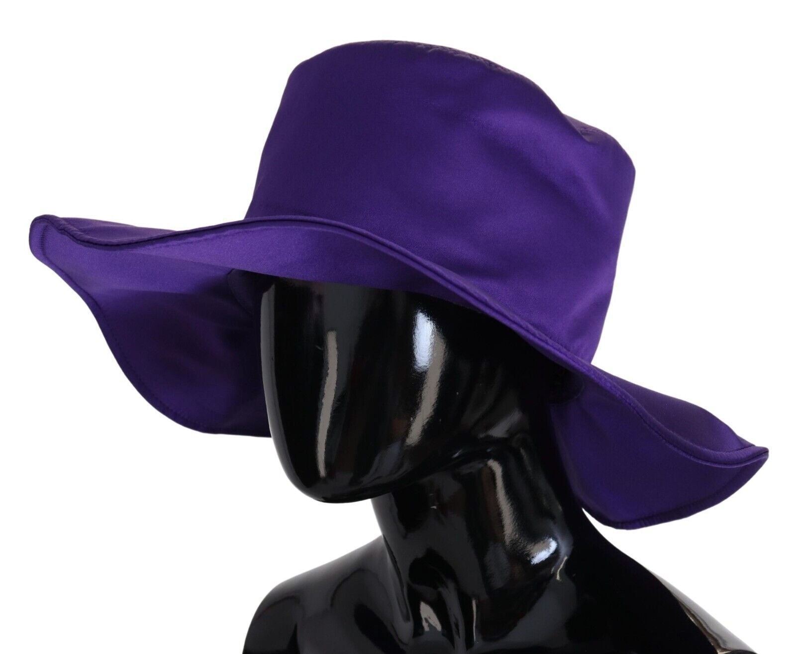 Dolce & Gabbana Purple Silk Stretch Top Hat - Maison Luxe