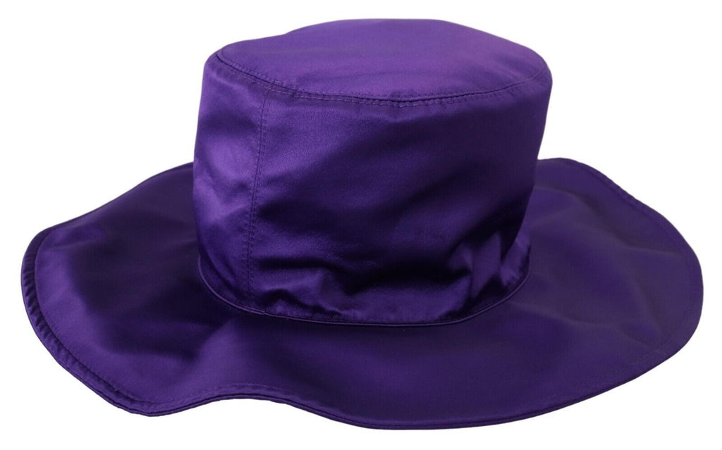 Dolce & Gabbana Purple Silk Stretch Top Hat - Maison Luxe