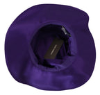 Dolce & Gabbana Purple Silk Stretch Top Hat - Maison Luxe