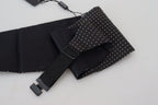Dolce & Gabbana Black Polka Dot Wide Waist Men Belt Cummerband - Maison Luxe