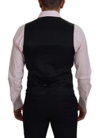 Dolce & Gabbana Multicolor Polyester Waistcoat Dress Formal Vest