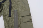 Dolce & Gabbana Green Striped Cargo Zipper Leg Men Trouser Pants