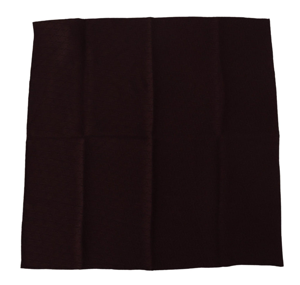 Dolce & Gabbana Brown Silk Blend Square Wrap Handkerchief Scarf - Maison Luxe