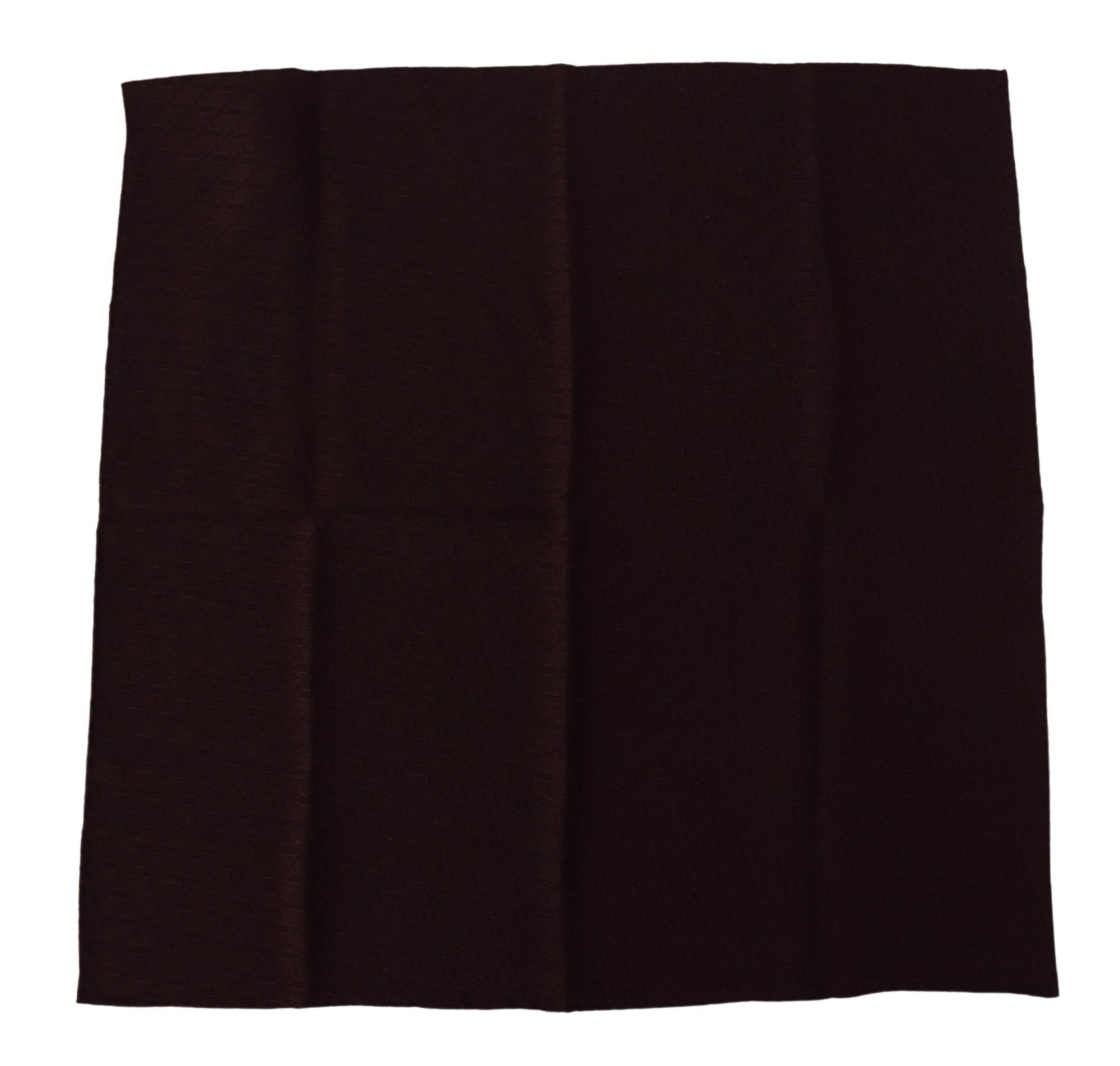 Dolce & Gabbana Brown Silk Blend Square Wrap Handkerchief Scarf - Maison Luxe