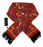 Dolce & Gabbana Multicolor DG Umbrellas Print Shawl Fringe Scarf - Maison Luxe