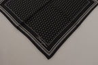 Dolce & Gabbana Black Polka Dots DG Logo Square Handkerchief - Maison Luxe