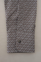 Dolce & Gabbana Gray Brown GOLD Slim Fit Dress Formal Shirt