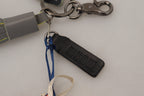 MSGM Multicolor Rocket Ship Silver Tone Metal Keychain - Maison Luxe