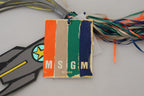 MSGM Multicolor Rocket Ship Silver Tone Metal Keychain - Maison Luxe
