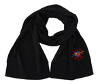 Dolce & Gabbana Black Sacred Heart #DGLovesLondon Wrap Scarf - Maison Luxe