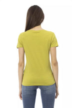 Trussardi Action "Green Cotton Women T-Shirt"