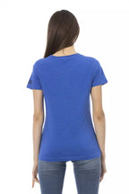 Trussardi Action Blue Cotton Women T-Shirt