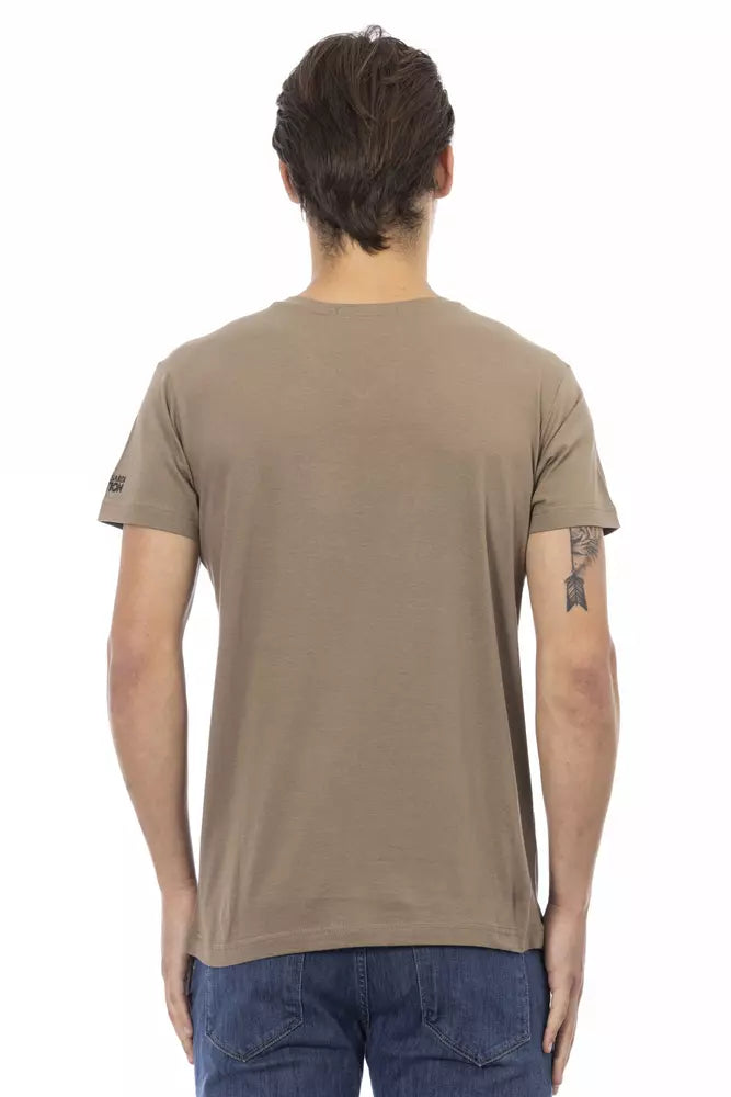 Trussardi Action Brown Cotton Men's T-Shirt