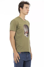 Trussardi Action Green Cotton Men's T-Shirt
