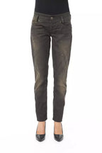BYBLOS Black Cotton Women's Regular Jeans