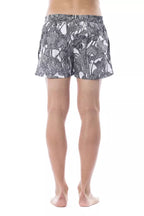 Roberto Cavalli Sport Black Polyester Men's Swim Trunk