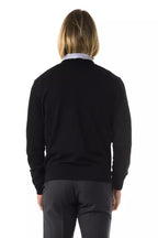 Uominitaliani Black Merino Men Sweater