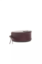 Pompei Donatella Burgundy Leather Women Crossbody Bag
