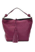 Pompei Donatella "Burgundy Leather Women Shoulder Bag"