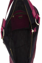 Pompei Donatella "Burgundy Leather Women Shoulder Bag"