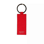 Neil Barrett Red Leather Men Keychain