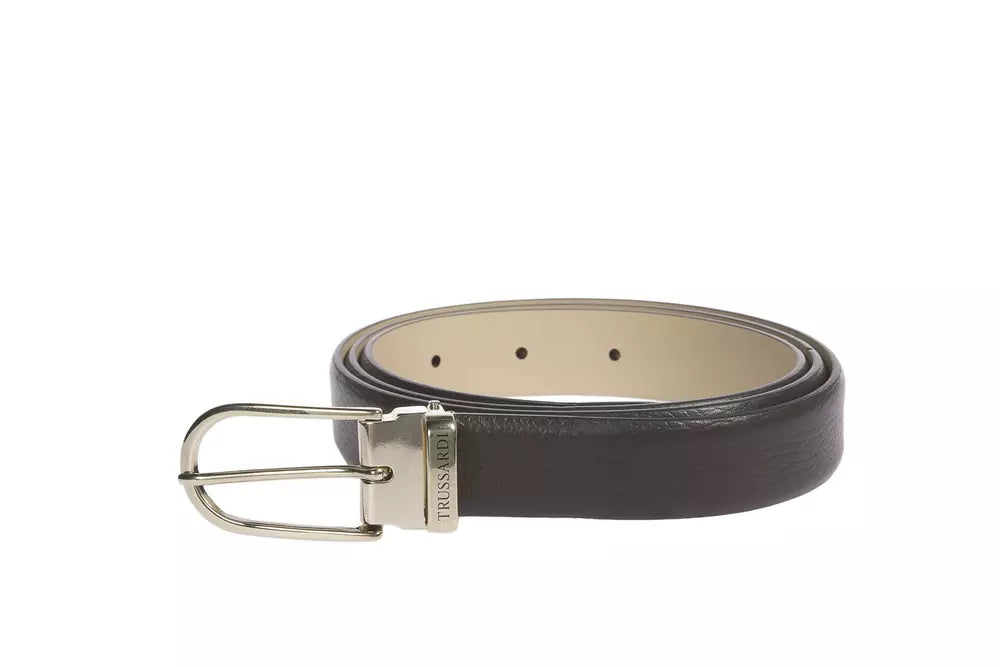 Trussardi Brown Leather Women Belt - Maison Luxe