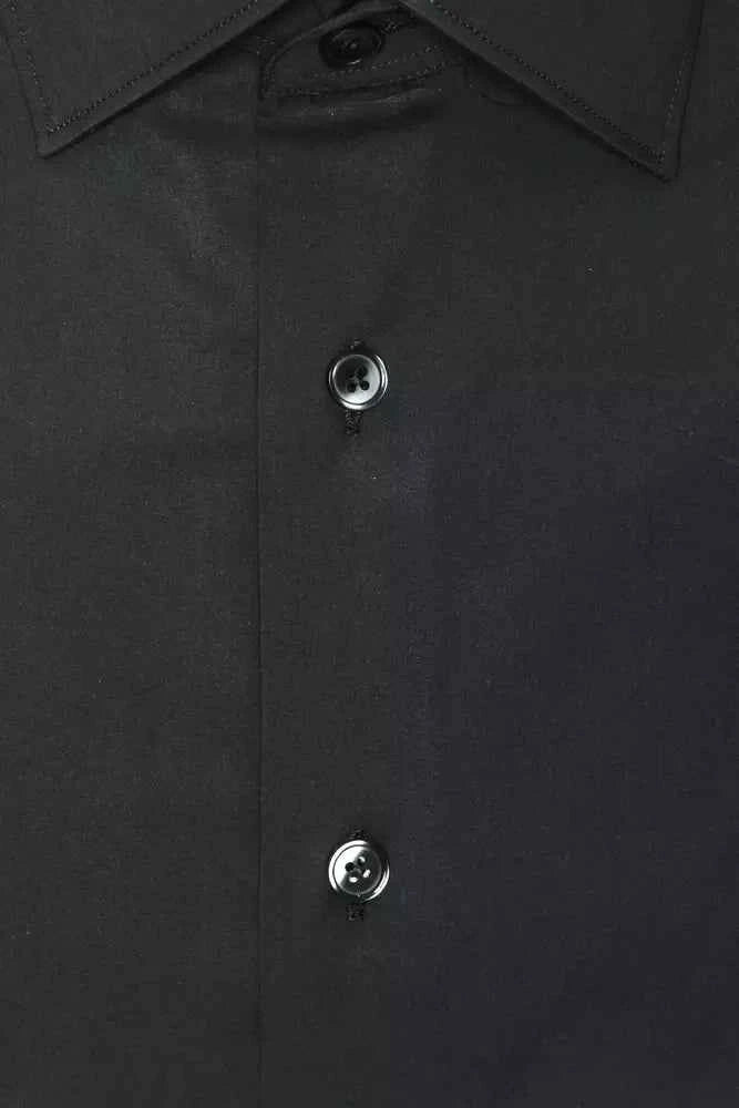 Robert Friedman Grey Cotton Men Shirt