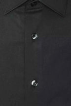 Robert Friedman Grey Cotton Men Shirt