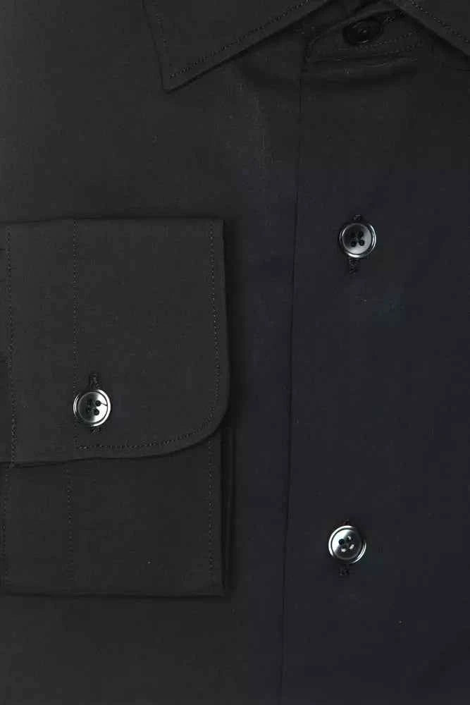 Robert Friedman Grey Cotton Men Shirt
