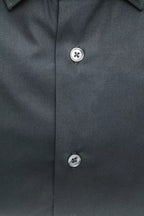 Robert Friedman Black Cotton Men Shirt