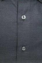 Robert Friedman Black Cotton Men Shirt