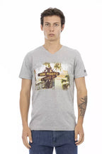 Trussardi Action Gray Cotton Men's T-Shirt
