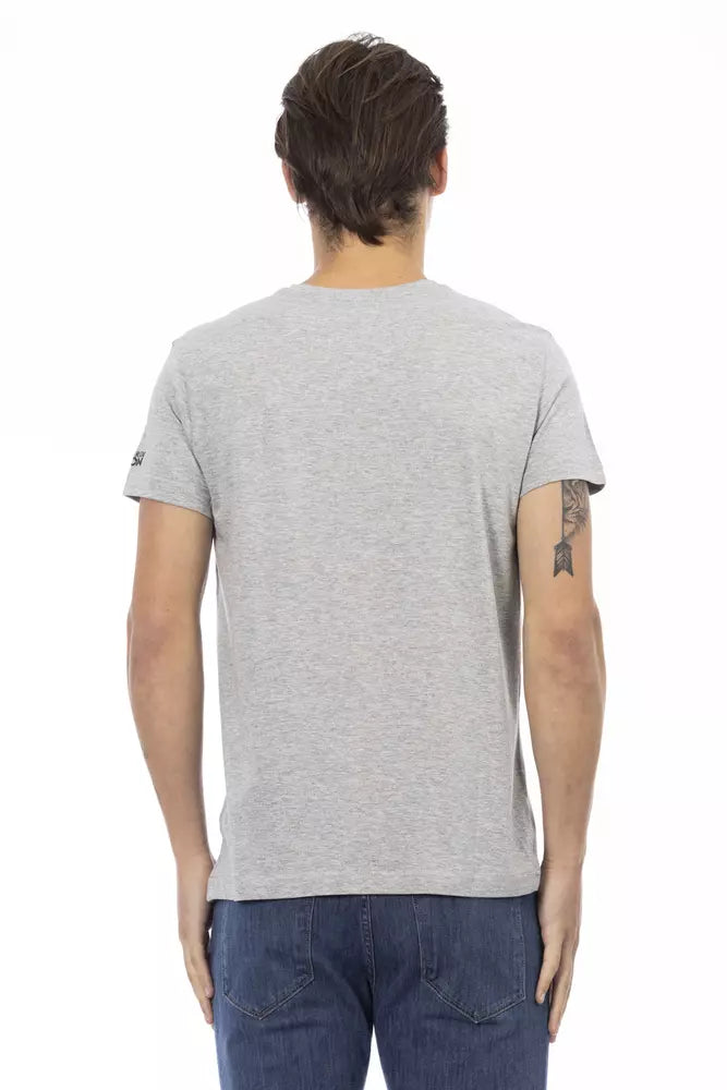 Trussardi Action Gray Cotton Men's T-Shirt