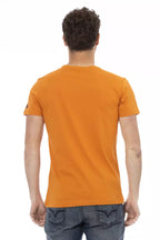 Trussardi Action Orange Cotton Men T-Shirt